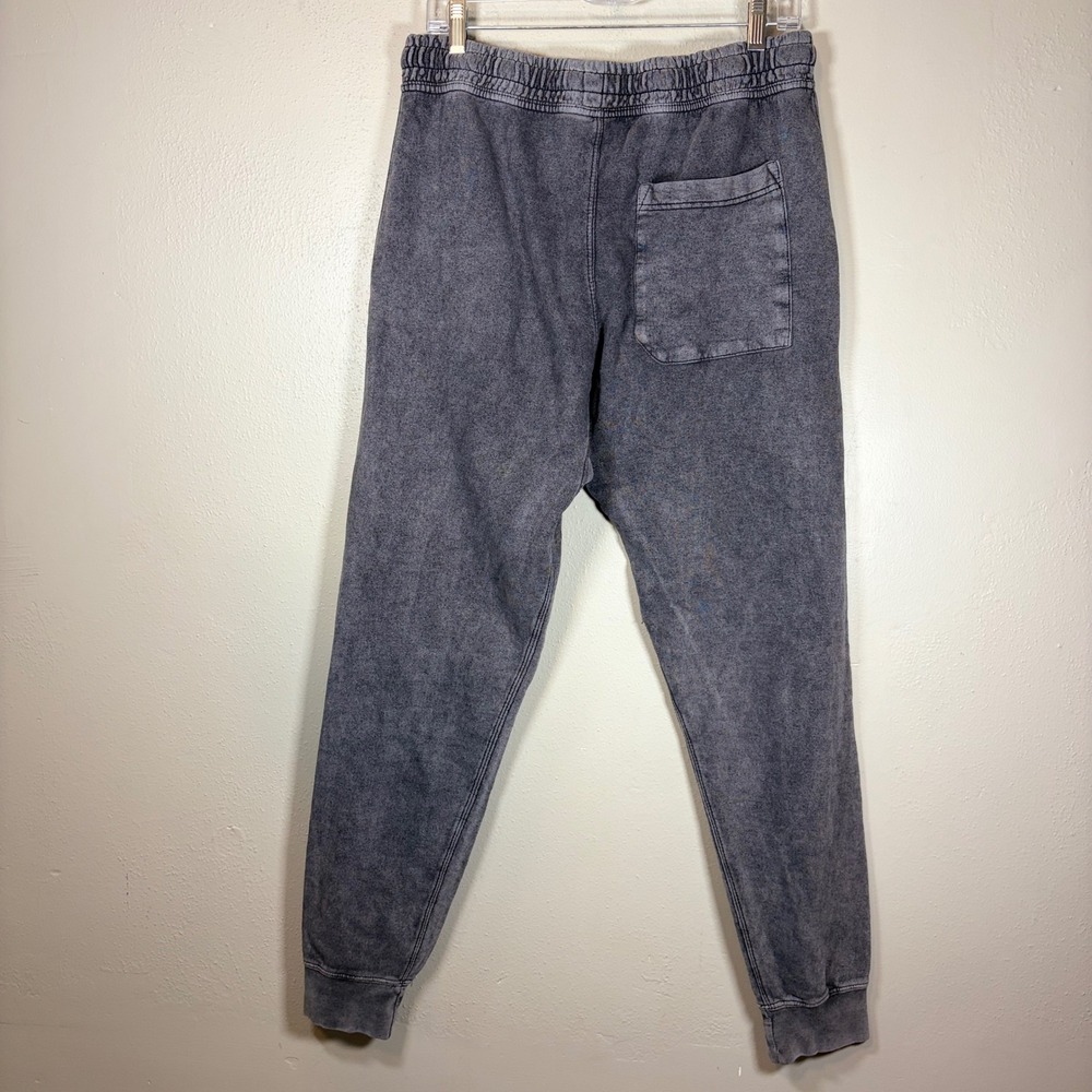Love and Farewell Mineral Wash Butterfly Heart Joggers Charcoal Sweatpants M - Picture 2 of 13